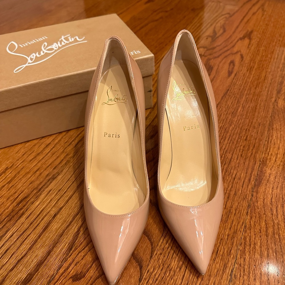 Louboutin Pigalle 100 Patent Nude
